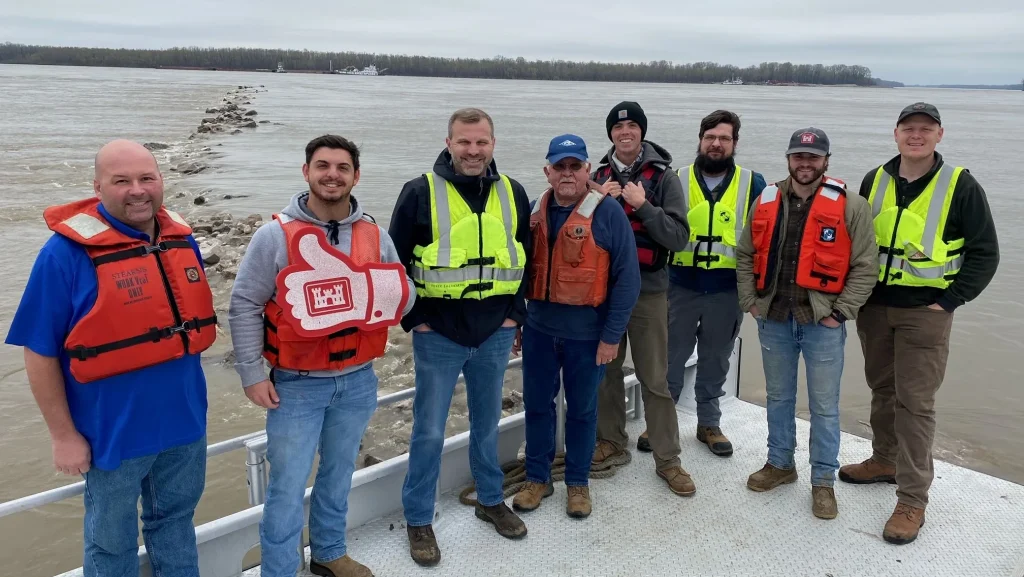 The Memphis District recently completed dike construction and maintenance at Coahoma-Armstrong near Memphis, Tennessee (MS River Mile 719) on March 23, 2023. The project completion will result in long-term improvement of the navigation channel crossing in this reach of the river, which has historically been a low water problem spot for the commercial towing industry.