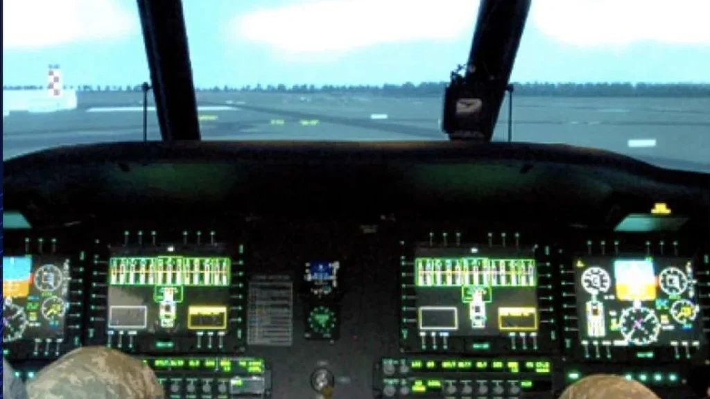 The Holistic Situational Awareness and Decision Making (HAS-DM) team at the U.S. Army Engineer Research and Development Center visited the General Dynamics Information Technology rotorcraft simulation training facility at Fort Rucker, Alabama for hands-on experience to use in their work to develop aircraft technologies. Working with flight instructors, the team participated in three simulation events, each with a specific objective. (Image courtesy of CAE)
