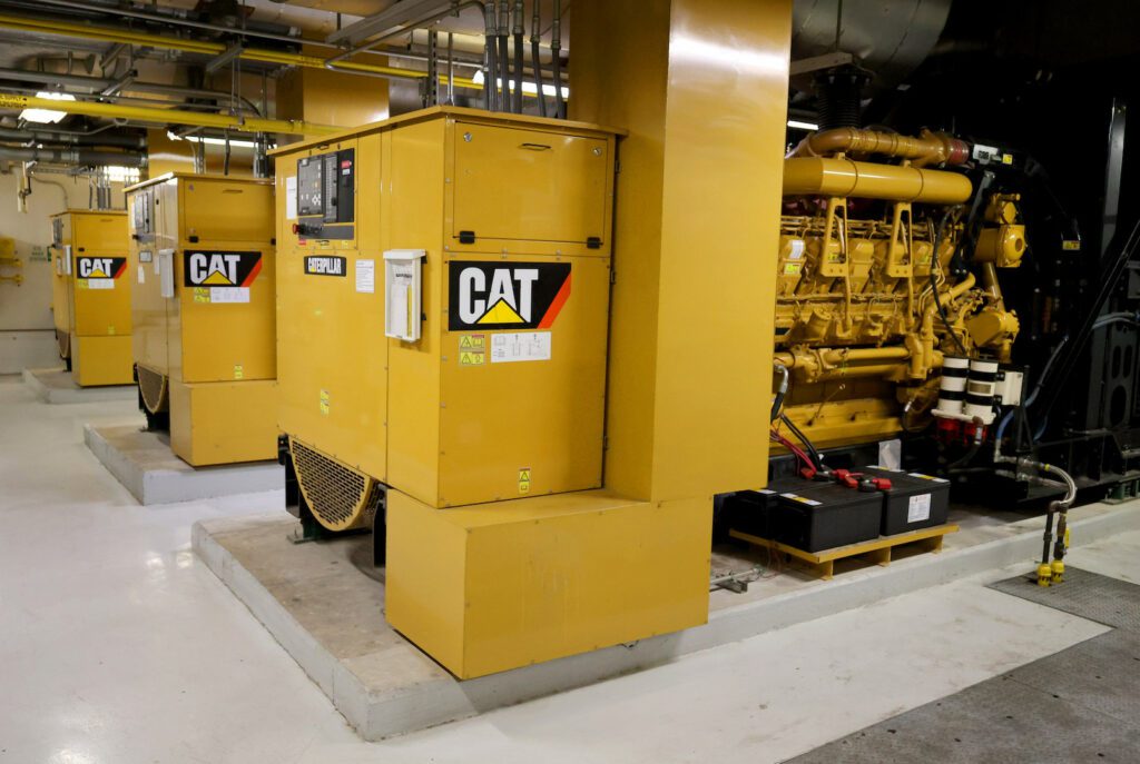 CAT Backup Generators in Basement of Hospital