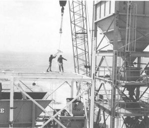 Archive imagery of bulk cement storage facility