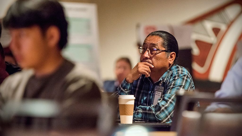Participants receive USACE policy update information about the Corps’ Tribal Partnership Program and Tribal Consultation Policies during a Tribal Nations Open House at the Indian Pueblo Cultural Center in Albuquerque, New Mexico, June 25, 2024.