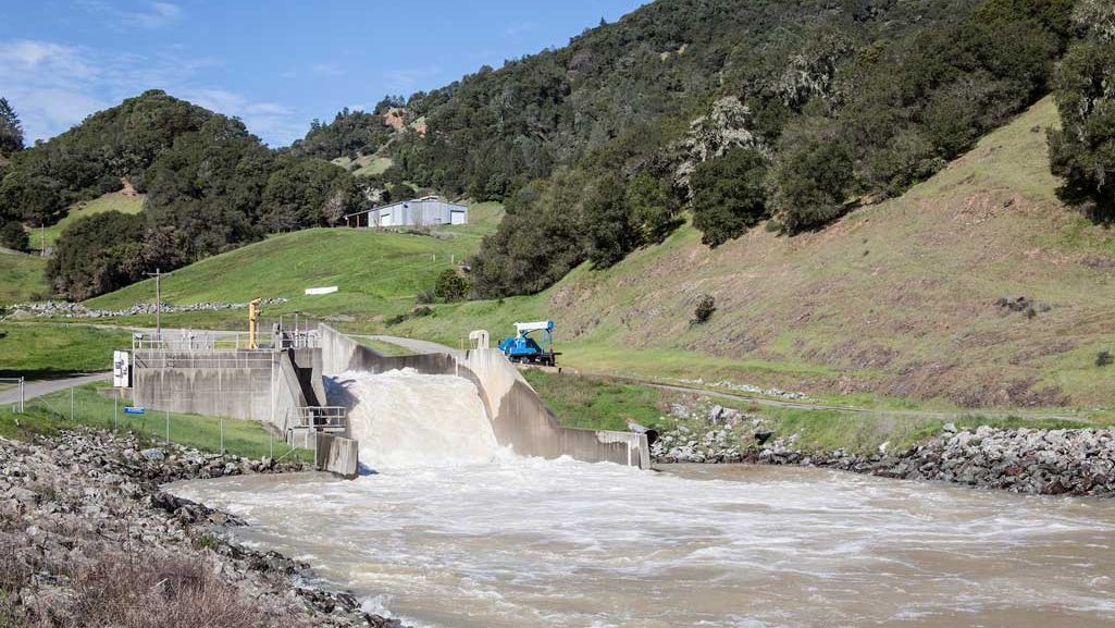 Lake Sonoma Dam Releases Water. COURTESY IMAGE