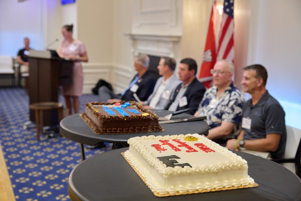 Current and former Soldiers of the U.S. Army Corps of Engineers' Contingency Response Unit celebrate its 25th Anniversary at a ceremony held at Fort McNair in Washington, D.C. on August 9, 2025. The unit was formed in October of 2000 to provide highly skilled personnel in support of military operations, disaster response, and Combatant Command missions across the globe. (U.S. Army photo/Maj. Spencer Garrison)