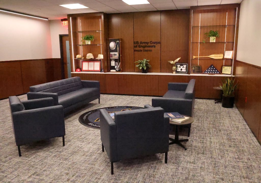 United States Army Corps of Engineers Mobile District headquarters building, Mobile, Alabama, July 2025. (USACE photo by Charles Walker)