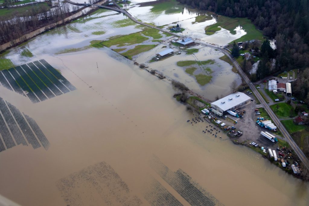 Submerged roads and damaged infrastructures serve as stark reminders of the devastation brought on by massive flooding in Northwestern Washington.