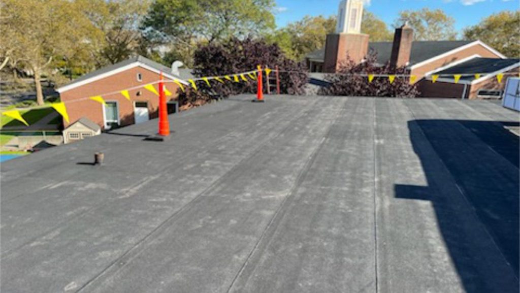 U.S. Army Garrison Fort Hamilton’s Child Development Center (CDC) underwent $1.43 million in repairs to resolve persistent roof leaks and meet the latest safety and quality standards. The new roofing system offers enhanced durability and long-term protection for the facility. COURTESY PHOTO BY USAG FORT HAMILTON DIRECTORATE OF PUBLIC WORKS