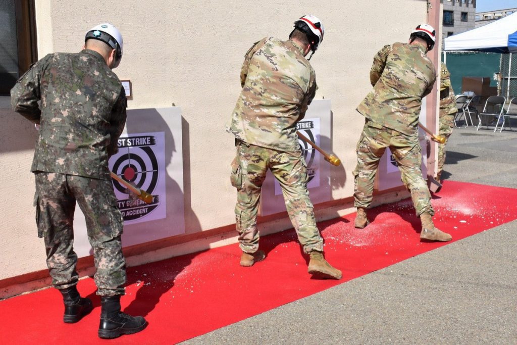First Strike Ceremony at Camp Walker