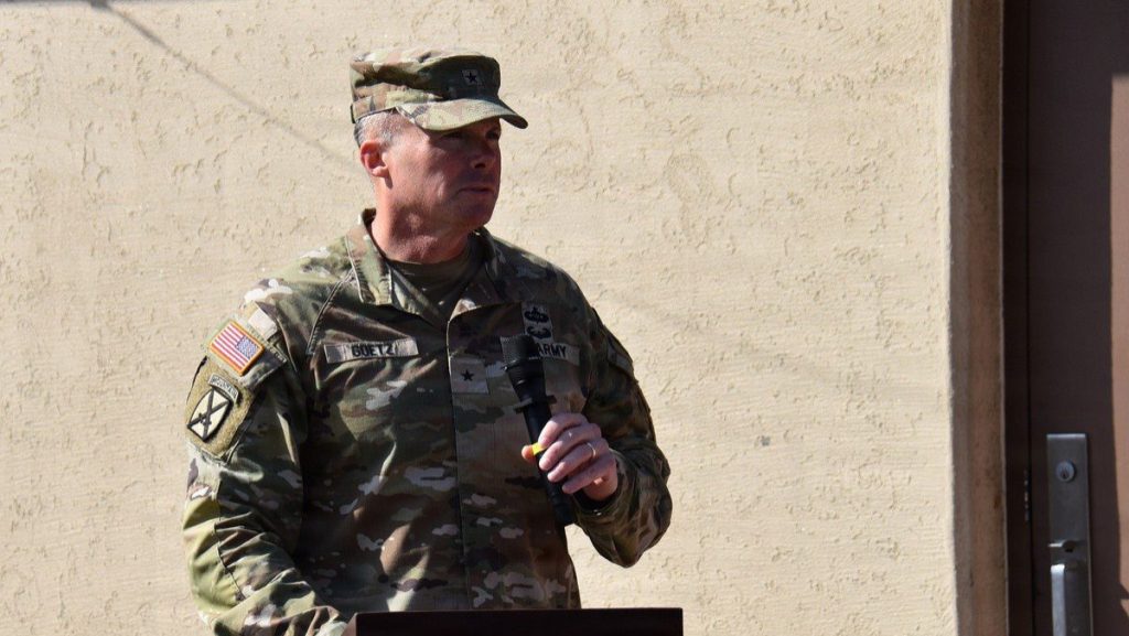 Brig. Gen. Joseph C. “Clete” Goetz provides remarks